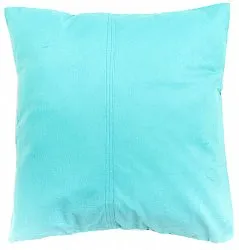 Cojín de terciopelo (turquesa) (funda de cojín) 45 x 45 cm