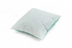 Cojín de terciopelo (verde) (funda de cojín) 45 x 45 cm