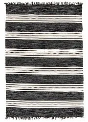 Alfombra de algodón - Kajsa (negro)