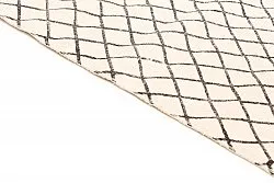 Alfombra de algodón - Agadir (negro/blanco)