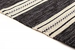 Alfombra de algodón - Kajsa (negro)