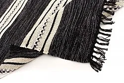 Alfombra de algodón - Kajsa (negro)