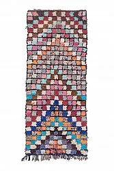 Alfombra Marroquí Bereber Boucherouite 275 x 110 cm