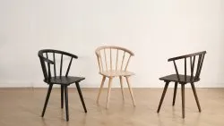 Silla - Astrid (marrón) - 2 piezas