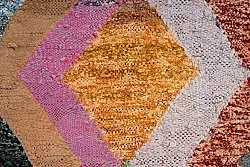 Alfombra Marroquí Bereber Boucherouite 135 x 260 cm