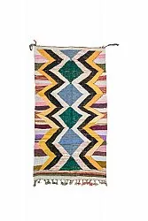 Alfombra Marroquí Bereber Boucherouite 135 x 260 cm