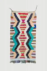 Alfombra Marroquí Bereber Boucherouite 140 x 265 cm