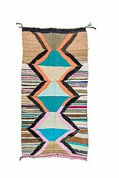 Alfombra Marroquí Bereber Boucherouite 135 x 265 cm