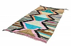 Alfombra Marroquí Bereber Boucherouite 135 x 265 cm