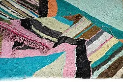 Alfombra Marroquí Bereber Boucherouite 135 x 265 cm