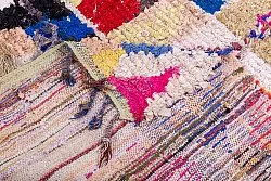 Alfombra Marroquí Bereber Boucherouite 245 x 135 cm