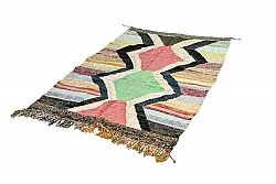 Alfombra Marroquí Bereber Boucherouite 135 x 215 cm