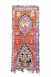 Alfombra Marroquí Bereber Boucherouite 220 x 105 cm