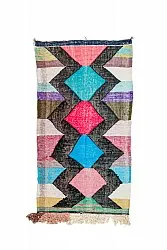 Alfombra Marroquí Bereber Boucherouite 120 x 230 cm