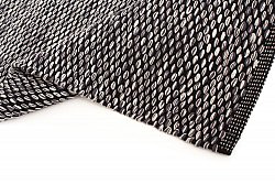 Alfombra de algodón- Tuva (svart/grå)