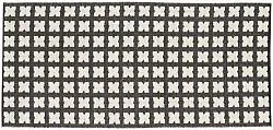 Alfombra de plástico - Horredsmattan Cross (negro)
