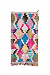 Alfombra Marroquí Bereber Boucherouite 150 x 275 cm