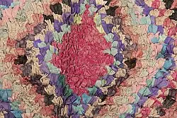 Alfombra Marroquí Bereber Boucherouite 245 x 105 cm