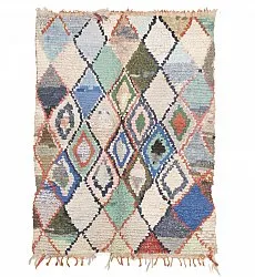 Alfombra Marroquí Bereber Boucherouite 230 x 130 cm