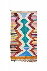 Alfombra Marroquí Bereber Boucherouite 125 x 225 cm