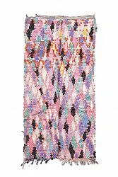 Alfombra Marroquí Bereber Boucherouite 220 x 105 cm