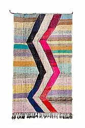 Alfombra Marroquí Bereber Boucherouite 125 x 220 cm