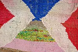 Alfombra Marroquí Bereber Boucherouite 135 x 305 cm