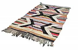 Alfombra Marroquí Bereber Boucherouite 125 x 230 cm