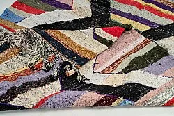 Alfombra Marroquí Bereber Boucherouite 125 x 230 cm