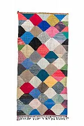 Alfombra Marroquí Bereber Boucherouite 145 x 300 cm
