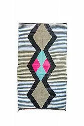 Alfombra Marroquí Bereber Boucherouite 155 x 275 cm