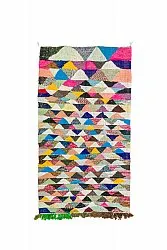 Alfombra Marroquí Bereber Boucherouite 125 x 225 cm