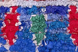Alfombra Marroquí Berber Boucherouite 215 x 140 cm