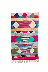 Alfombra Marroquí Bereber Boucherouite 145 x 250 cm