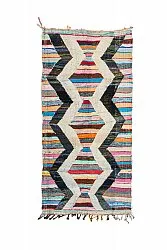Alfombra Marroquí Bereber Boucherouite 125 x 265 cm