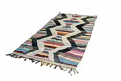 Alfombra Marroquí Bereber Boucherouite 125 x 265 cm
