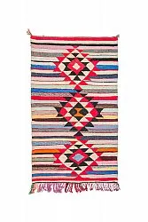 Alfombra Marroquí Bereber Boucherouite 145 x 250 cm