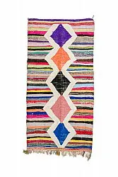 Alfombra Marroquí Bereber Boucherouite 135 x 270 cm
