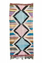 Alfombra Marroquí Bereber Boucherouite 120 x 275 cm