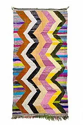 Alfombra Marroquí Bereber Boucherouite 145 x 290 cm