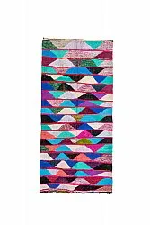 Alfombra Marroquí Bereber Boucherouite 125 x 260 cm