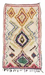 Alfombra Marroquí Bereber Boucherouite 210 x 125 cm