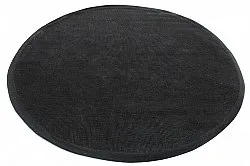 Alfombras redondeadas (sisal) - Agave (negro)