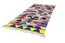 Alfombra Marroquí Bereber Boucherouite 135 x 290 cm