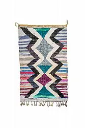 Alfombra Marroquí Bereber Boucherouite 140 x 220 cm