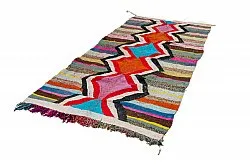 Alfombra Marroquí Bereber Boucherouite 130 x 260 cm