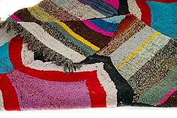Alfombra Marroquí Bereber Boucherouite 130 x 260 cm