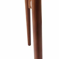 Silla - Ystad (nuez/beige) - 2 piezas