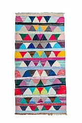 Alfombra Marroquí Bereber Boucherouite 135 x 265 cm
