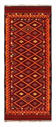 Alfombra kilim oriental 398 x 157 cm
